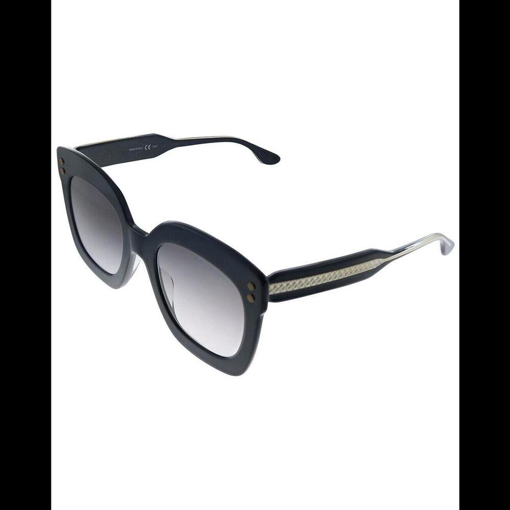 Bottega Veneta Black Crystal Grey Gradient Sunglasses - Model BV0238S